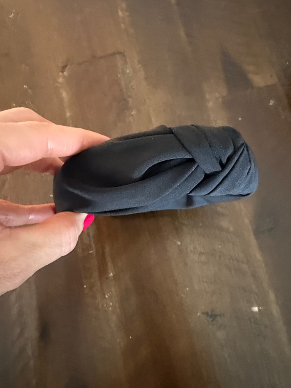 LOFT Black Knotted Fabric Headband